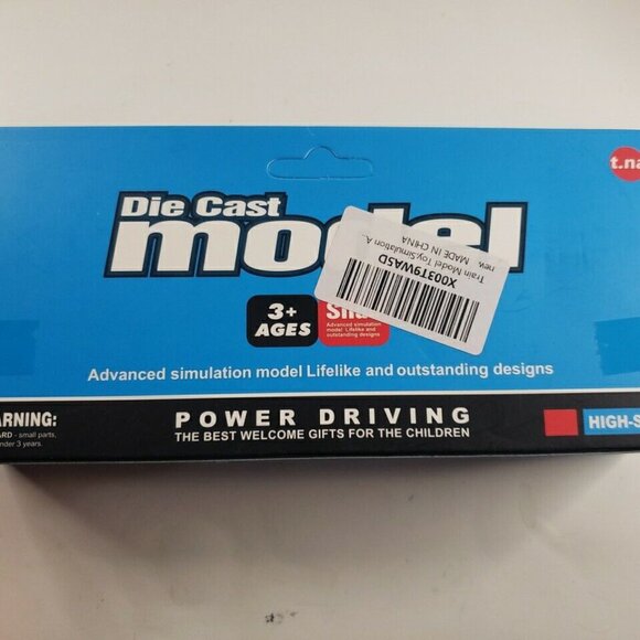 t.na Die Cast Mini Model Train, West Train No.90029 Blue - Picture 3 of 3